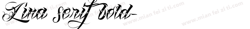 Lina serif bold字体转换